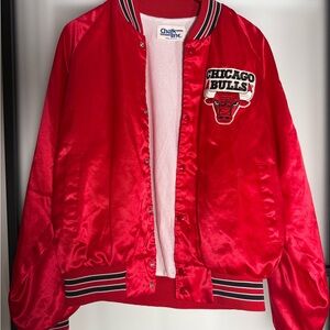 Chicago Bulls Satin Varsity Jacket